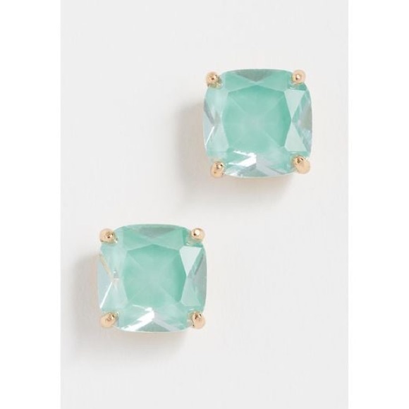 Kate Spade Green Square Stud Earrings - Picture 6 of 6